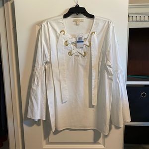 Michael Kors white cotton blouse